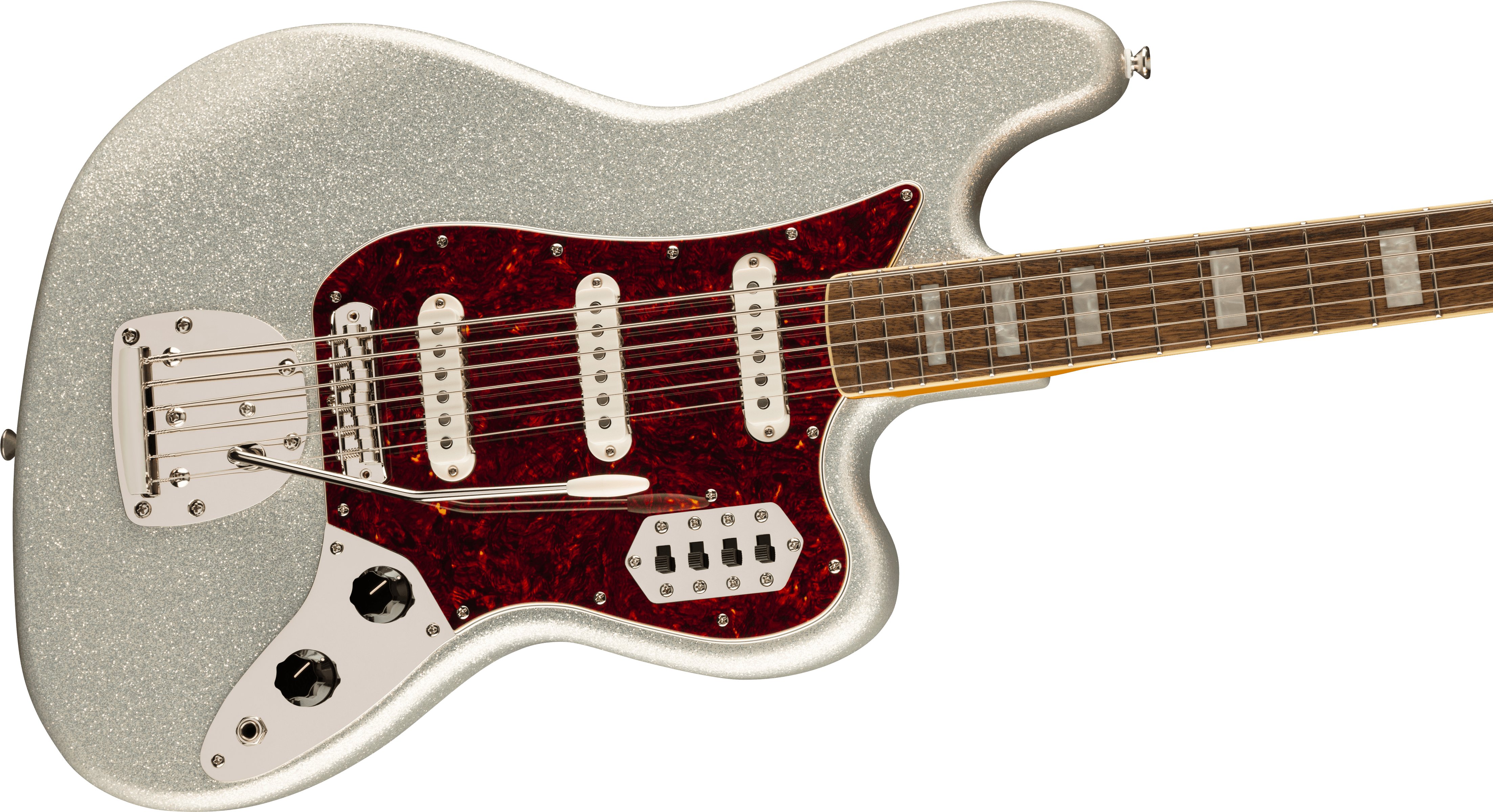 Squier Limited Edition Classic Vibe Bass VI in Silver Sparkle